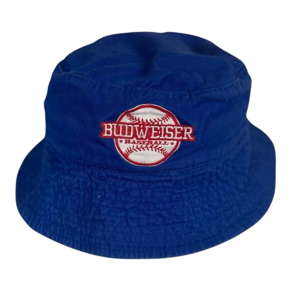 Kick 10 Pro Gear Blue Chicago Cubs  Budweiser Cotton Bucket Hat - Picture 5 of 7